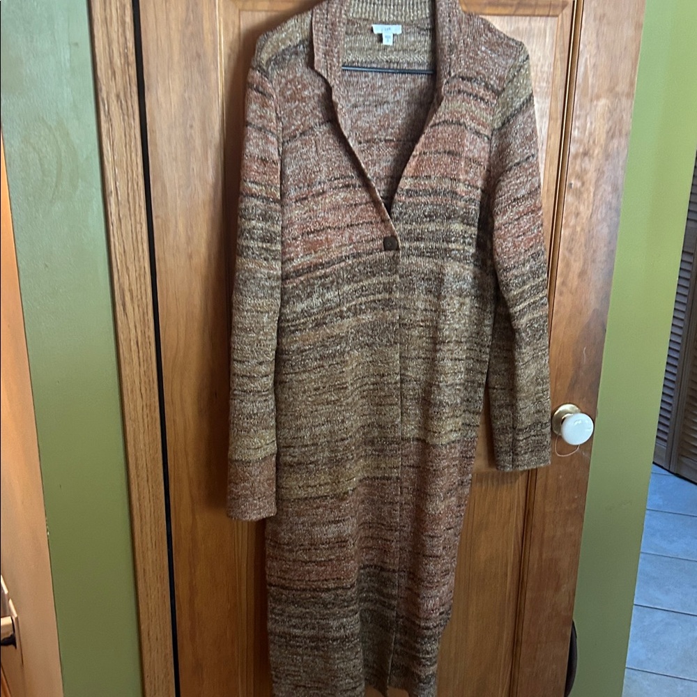 J. Jill Earthy Tones Tall knee length sweater